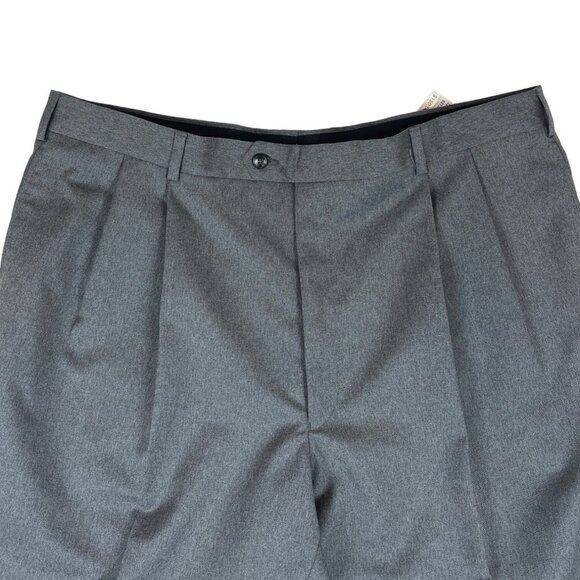 Jos A Bank Men"s Grey Straight Pants Sz 40 Long - NWT - Picture 4 of 13